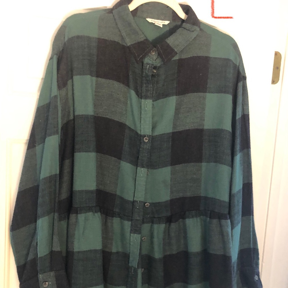 Flannel baby doll top